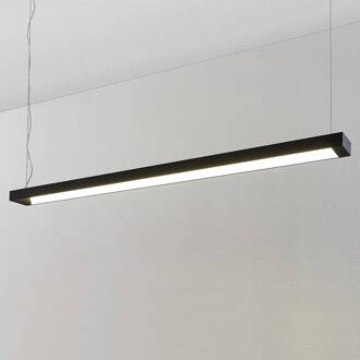 LED hanglamp Cuna, zwart, 162cm, metaal zwart (RAL 9005)