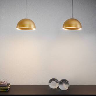 LED hanglamp Curve goudkleurig aluminium Ø 14cm