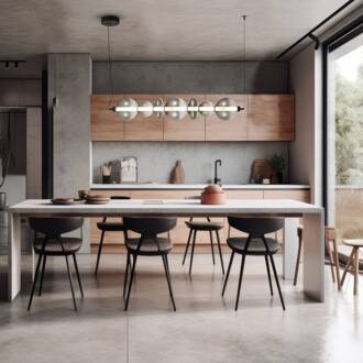 LED hanglamp Daphne, glas grijs-transparant, lengte 118 cm rookgrijs-transparant, zwart