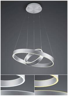 LED hanglamp Delta, 2-lamps, CCT, alu geanodiseerd aluminium