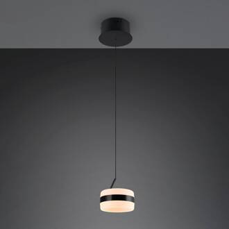 LED hanglamp Dios, zwart, Ø 15 cm, metaal, CCT