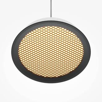 LED hanglamp El, Ø 15,3 cm, wit, aluminium wit, zwart