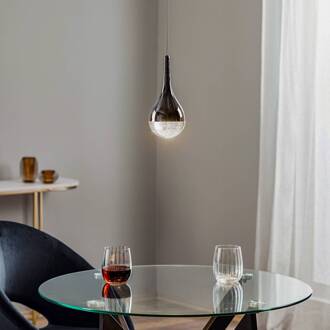 LED hanglamp Elie, 1-lamp chroom, helder