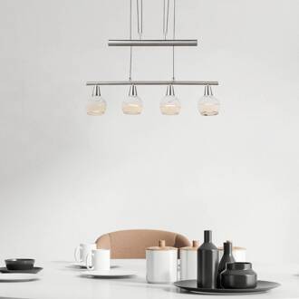 LED-hanglamp ELLIOTT nikkel 54341-4Z Zilver