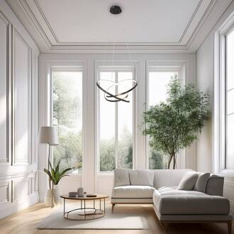 LED hanglamp Empoli, metaal, zwart, 4.000 K