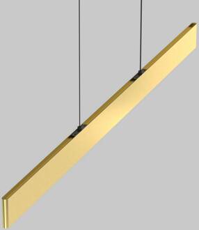 LED hanglamp Ephoria, messing, aluminium, lengte 116 cm