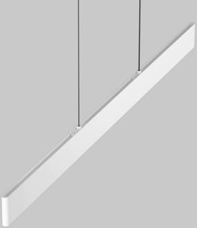 LED hanglamp Ephoria, wit, aluminium, lengte 116 cm