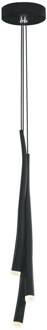 LED hanglamp Erika, 3-lamps zwart
