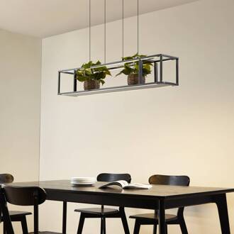 LED hanglamp Estante, zwart, dimbaar zwart, wit