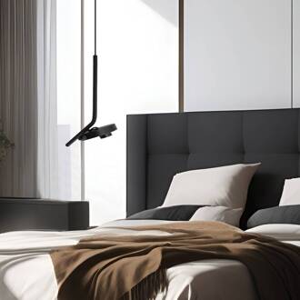 LED hanglamp Factory, zwart, Ø 15 cm, metaal