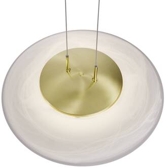 LED hanglamp Findus, mat messing/blank mat messing, blank messing