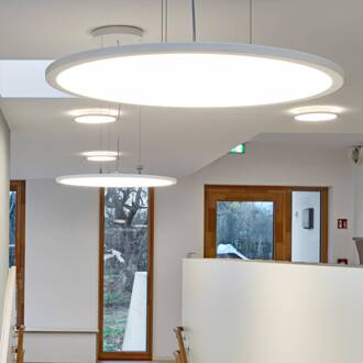 LED hanglamp FL Rond 777 PL OP aan/uit 44W 830 wit, opaal