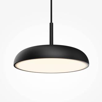 LED hanglamp Gerhard, zwart, Ø 30 cm, metaal zwart, wit