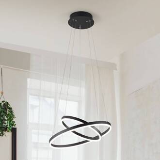 LED hanglamp Giotto, 2-lamps, zwart