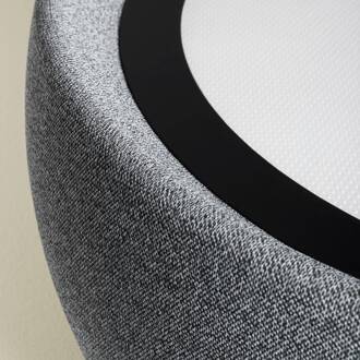 LED hanglamp Gong, grijs, 2.700 K, Ø 61,2 cm, stof