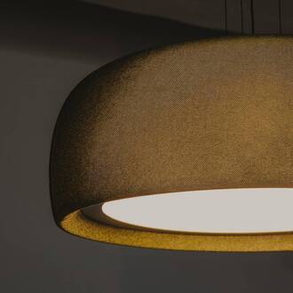 LED hanglamp Gong, groen, 3.000 K, Ø 61,2 cm, stof