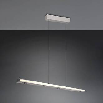 LED hanglamp Graham, nikkel, metaal, up/down, CCT, dimmer nikkel mat