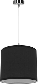 LED Hanglamp - Hangverlichting - Aigi Utra - E27 Fitting - Rond - Mat Zwart - Kunststof