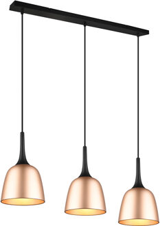 LED Hanglamp - Hangverlichting - Trion Christa - 3-lichts - E27 Fitting - Rond - Mat Goud - Aluminium Goudkleurig
