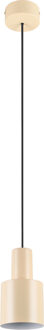 LED Hanglamp - Hangverlichting - Trion Dago - E27 Fitting - Rond - Beige - Metaal