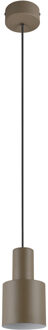 LED Hanglamp - Hangverlichting - Trion Dago - E27 Fitting - Rond - Taupe - Metaal