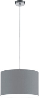 LED Hanglamp - Hangverlichting - Trion Hotia - E27 Fitting - 1-lichts - Rond - Mat Grijs - Aluminium