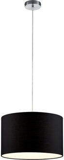 LED Hanglamp - Hangverlichting - Trion Hotia - E27 Fitting - 1-lichts - Rond - Mat Zwart - Aluminium