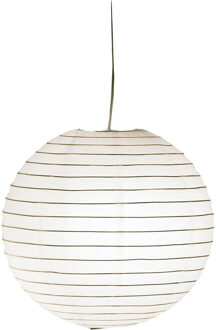 LED Hanglamp - Hangverlichting - Trion Ponton - Rond - Mat Wit - Papier