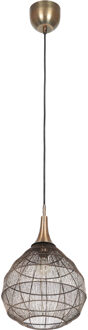 LED Hanglamp - Hangverlichting - Trion Sorana - E27 Fitting - 1-lichts - Rond - 42cm - Oud Brons - Metaal