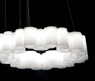 LED hanglamp Honey, dimbaar, rond, 58 cm wit