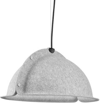 LED hanglamp Hood Mini 1x23W Ø60cm lichtgrijs lichtgrijs, opaal, zwart