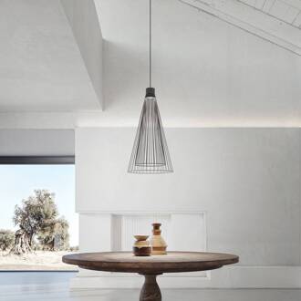 LED hanglamp Ikonika, zwart, Ø 40 cm, metaal zwart mat