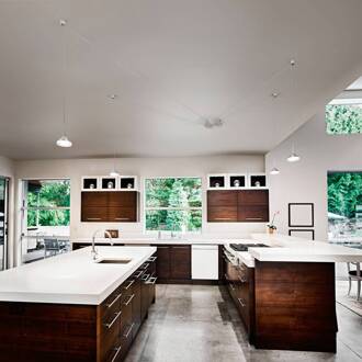 LED hanglamp Isabella, 4-lamps, alu gesatineerd aluminium