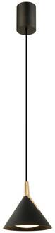 LED hanglamp Jolly, 1-lamp zwart, goud