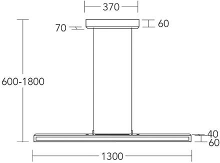 LED hanglamp Karl K, hout, omhoog/omlaag, dimbaar geolied eiken, mat nikkel geborsteld