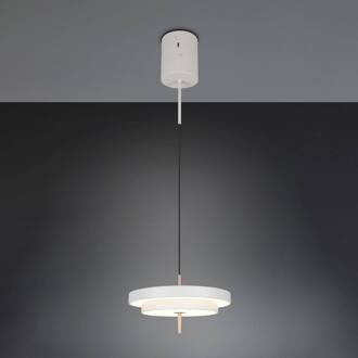LED hanglamp Keaton, lichtgrijs, Ø 40 cm, metaal, CCT lichtgrijs, wit