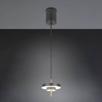 LED hanglamp Keaton zwart/goudkleurig, Ø 20 cm metaal CCT zwart, goud, wit