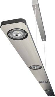 LED hanglamp Light Wave met touchdimmer 140cm geborsteld nikkel