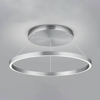 LED hanglamp Lisa-D, ringvormig, mat nikkel