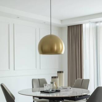 LED hanglamp Lythara, goud, Ø 50 cm, aluminium messing