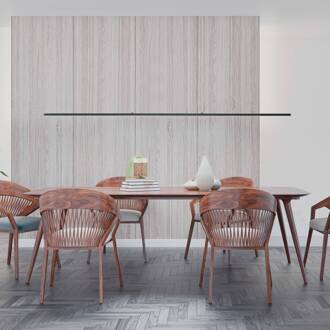 LED hanglamp Margita, lengte 148 cm, zwart mat zwart geanodiseerd