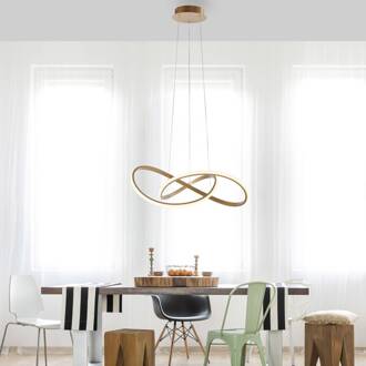 LED hanglamp Maria, dimbaar, messing