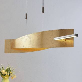 LED hanglamp Marija, 101 cm, goudkleurig, dimbaar goud, zilver
