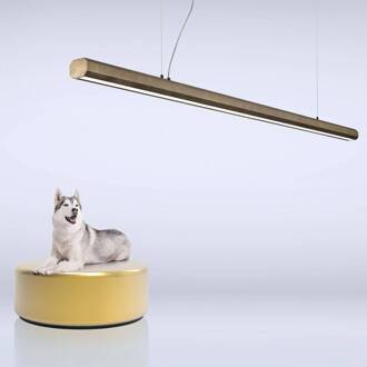 LED hanglamp Materica balk 200 cm messing