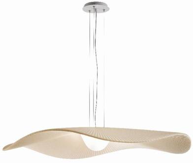LED hanglamp Mediterránia, wit/crème, Ø 105 cm wit, crème