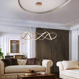 LED hanglamp Molly, dimbaar, Ø 110 cm, roségoud