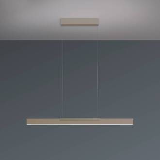 LED hanglamp Nano 2.0, lengte 100 cm, taupe, metaal