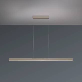 LED hanglamp Nano 2.0, lengte 140 cm, taupe, metaal