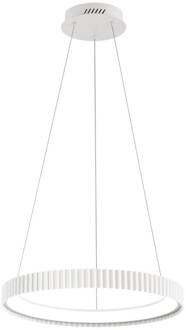 LED hanglamp Niike, wit, Ø 50 cm, metaal, CCT