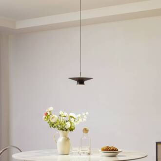 LED hanglamp Norvind, 2-lamps, zwart, metaal zandzwart, goud